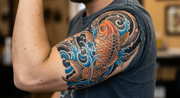 Realistic lion portrait